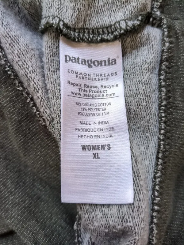 Patagonia 1973 Womens XL Gray Full Zip Hoodie Common Threads Partnership - Image 13