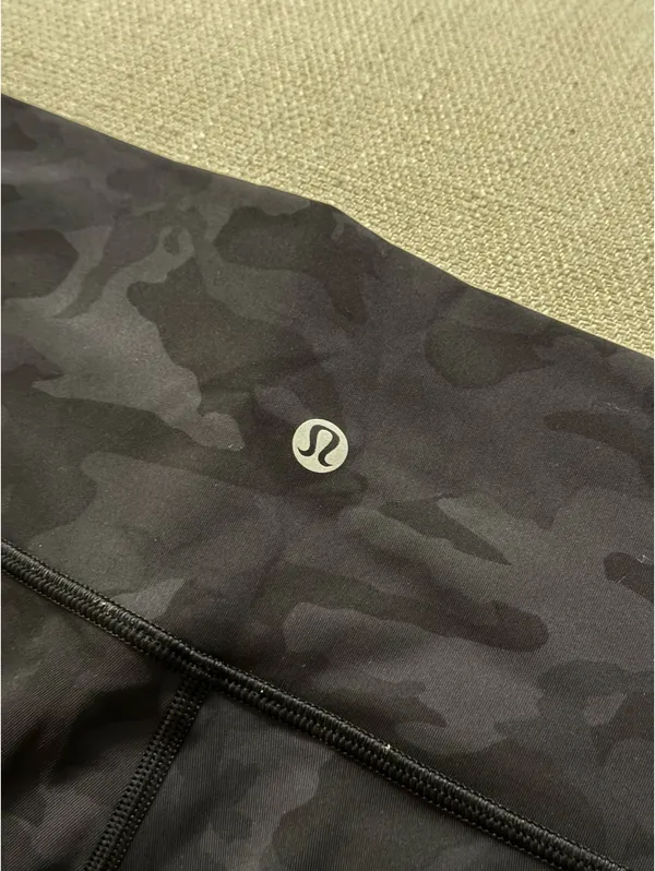 Black Lululemon Camouflage Leggings and Tank Set - Image 5