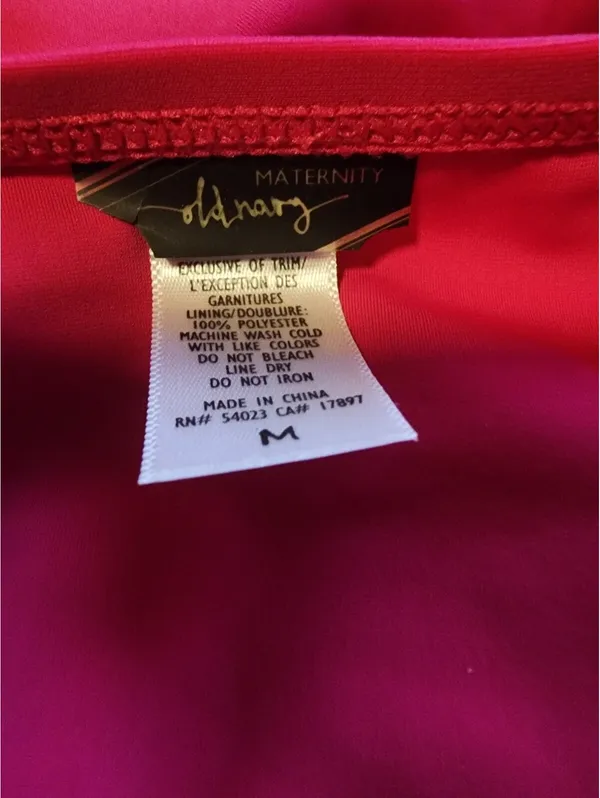 Old Navy Maternity Pink Halter Tankini Swim Top Medium - Image 5