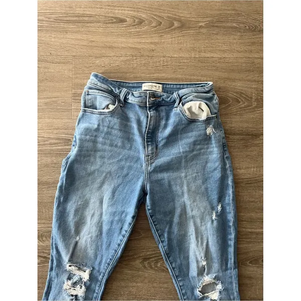 Abercrombie Curve Love High Rise Super Skinny Jeans Women’s 30/10 Washed Blue - Image 7