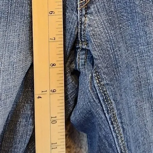 Levis‎ Jeans Womens 14 (Fits 25x28) Medium Wash Stretch Low Rise Straight Leg - Image 2