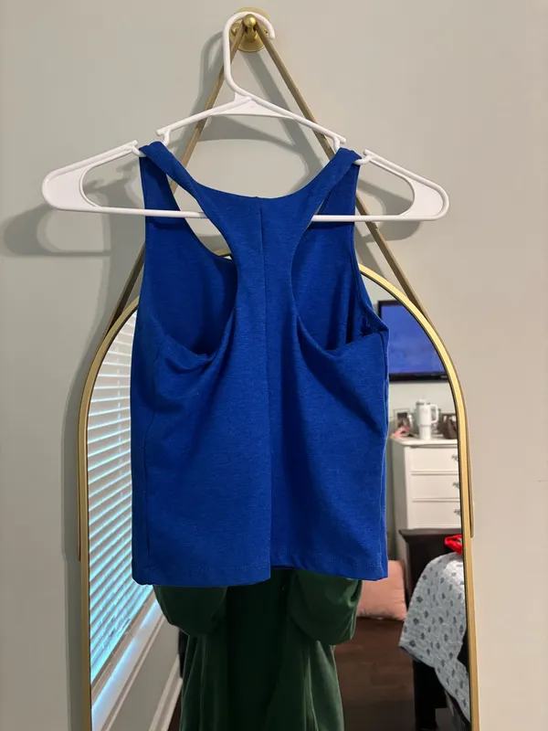 Royal blue razor back tank top Size XS - Image 2