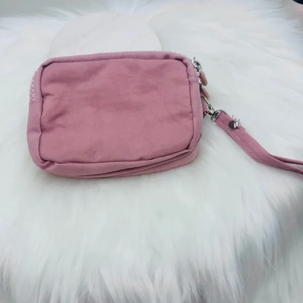 Cotton Candy Pink Small Wallet or Cosmetic Wristlet - Image 4