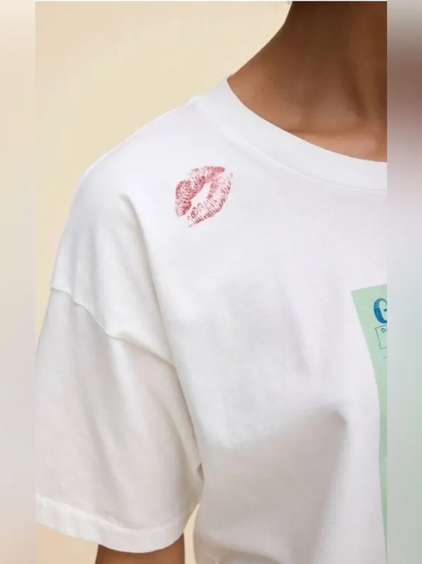 NWT Daydreamer Guest Check Tee “Lose my Number 💋” Oversized Large - Image 5