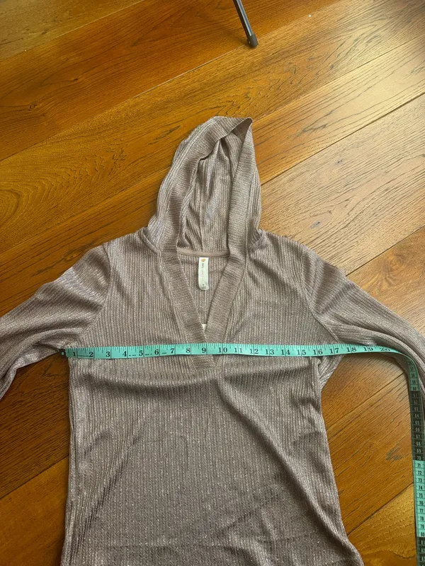 Anthropologie Daily Practice Sheer Metallic Long Sleeve - Image 9