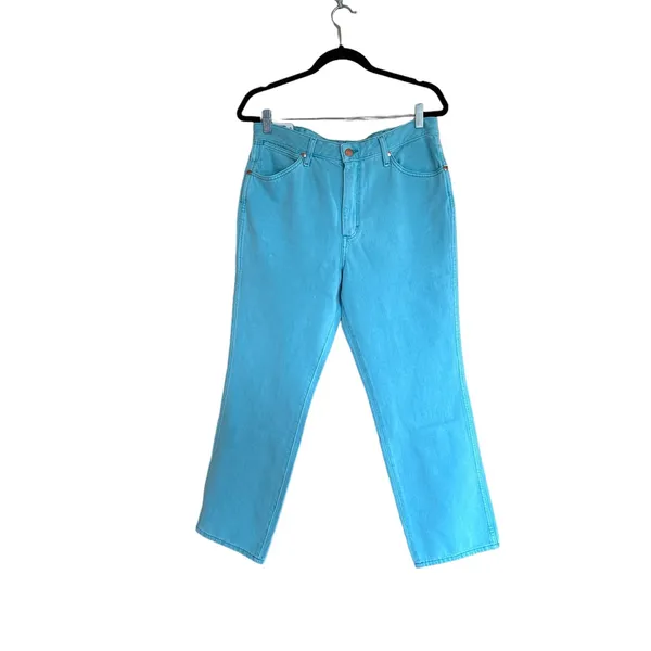 NWT Wrangler Wild West 603 High Rise Straight Jean Aquarius 30X28 - Image 9