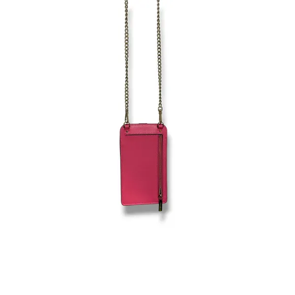 Kate Spade Phone Crossbody Womens Pink Leather Chain Strap Mini Bag Wallet - Image 2