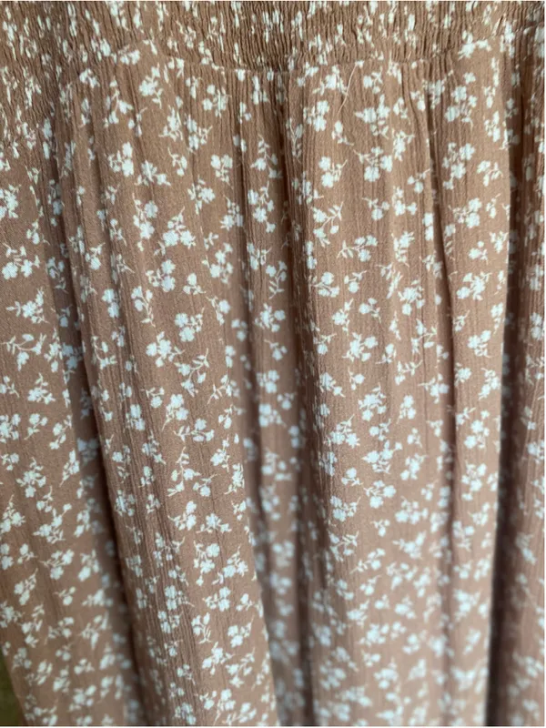 Heyson Floral Smocked Maxi Dress Dusty Blush Cottagecore Boho Romantic Prairie - Image 5