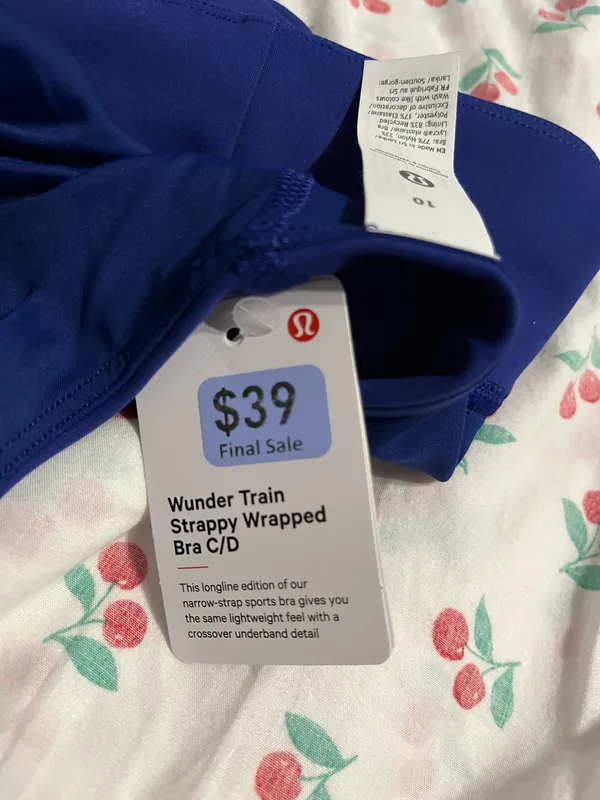 Lululemon Wunder Train Strappy Wrapped Bra C/D - Image 4