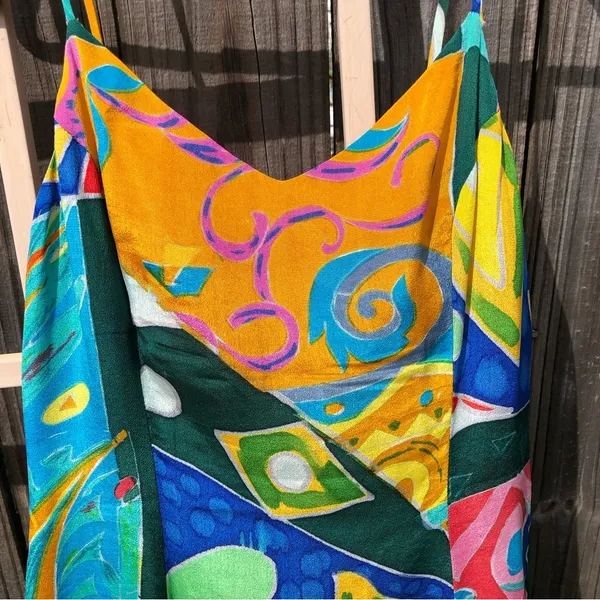 Ralph Lauren Abstract Silk Print Sundress S - Image 2
