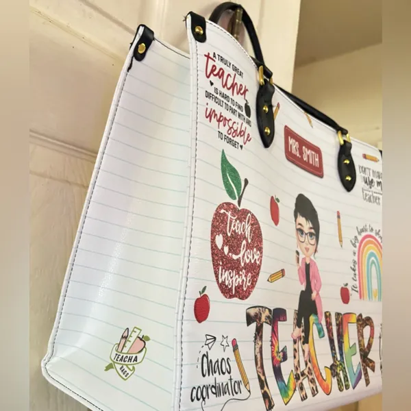 Teachers boutique handbag White - Image 7