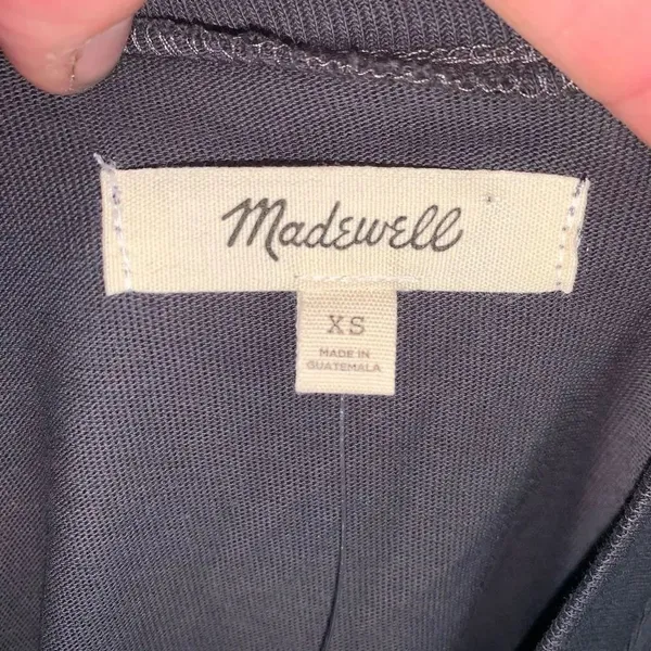 Madewell gray mock turtleneck XS cropped long sleeve top - Image 3