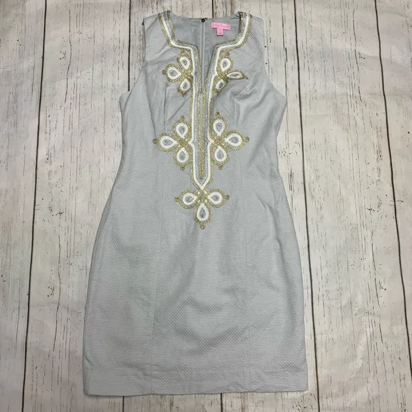 Lilly Pulitzer Mila Shift Dress Seaside Mixed Metal - Image 2