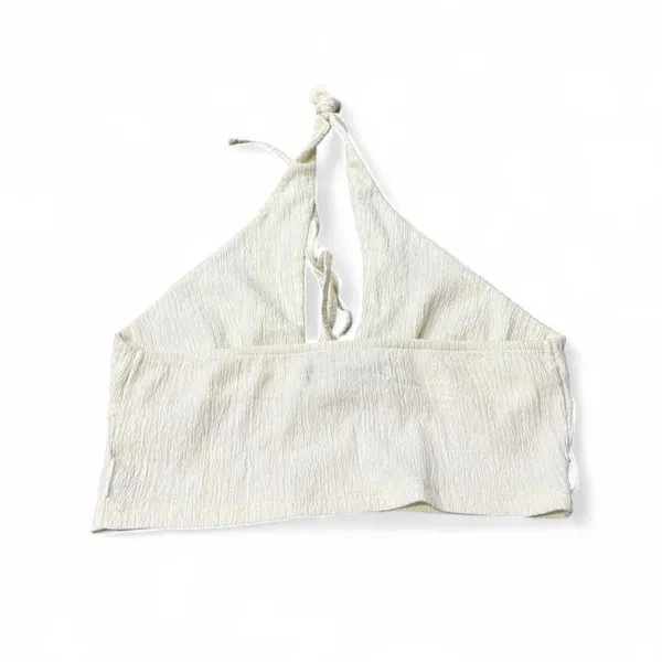 Cream Urban Outfitters halter top -M - Image 3