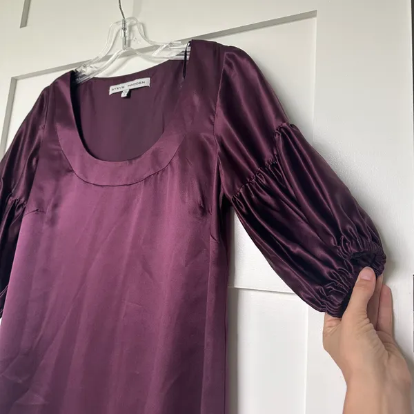 Purple Silk Dress - Image 4