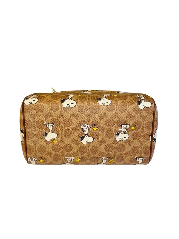 Coach X Peanuts Rowan Satchel with Snoopy Print in Signature Canvas - Image 4