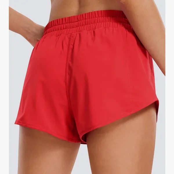 CRZ Yoga Red athletic shorts - Image 2