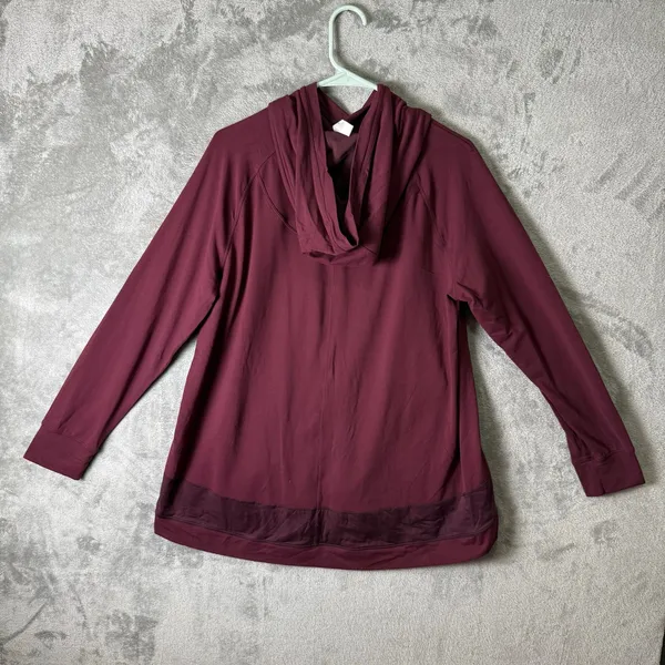 Lululemon Starting Place Hoodie Garnet Red Purple‎ 10 Athleisure Kangaroo Pocket - Image 3