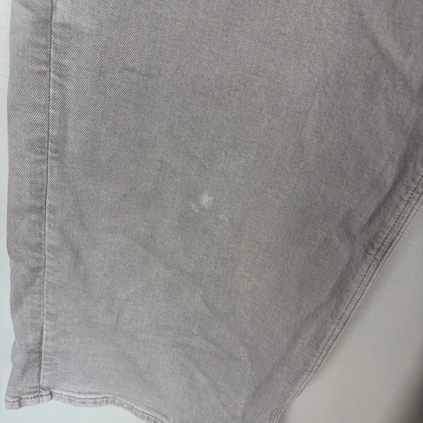 American Eagle Stretch Stovepipe Jeans High-Waisted‎ Grey Colored Denim Size 10 - Image 5