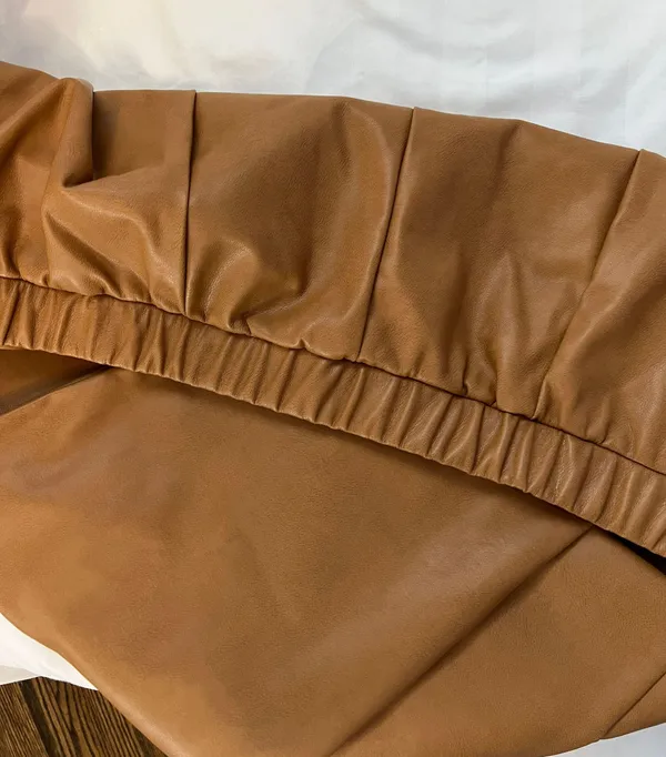Sonoma Denise Bidot Faux Leather Straight Leg Pants In Coffee Size 2X - Image 3
