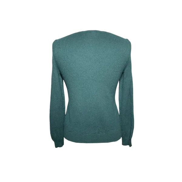CASHMERE BY CHARTER CLUB Women’s Forest Green Button Up Cardigan - Image 5