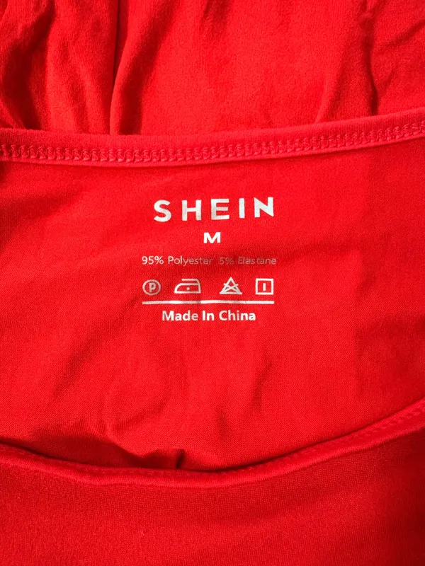 Shein Red Long Sleeve Going Out Top - Image 3