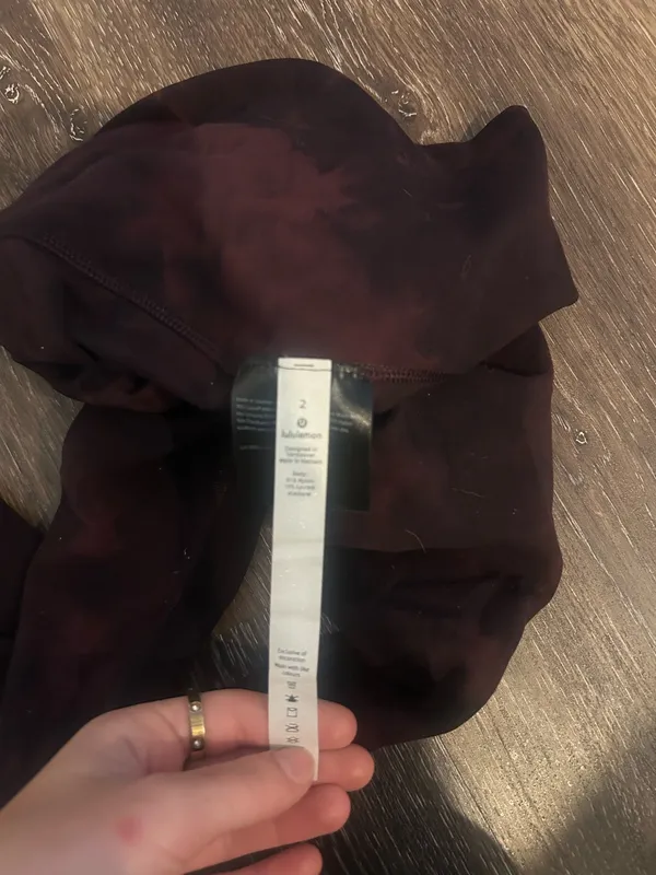Lululemon Align Leggings- Burgundy Tye Dye  - Image 5