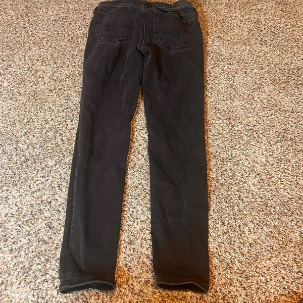 American Eagle Women's Black Wash‎ Next Level Stretch Legging Jeans - Image 8