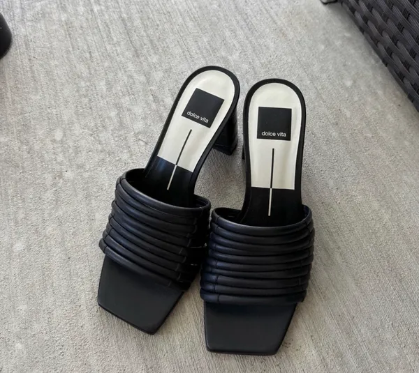DV by Dolce Vita black textured heels - Image 2