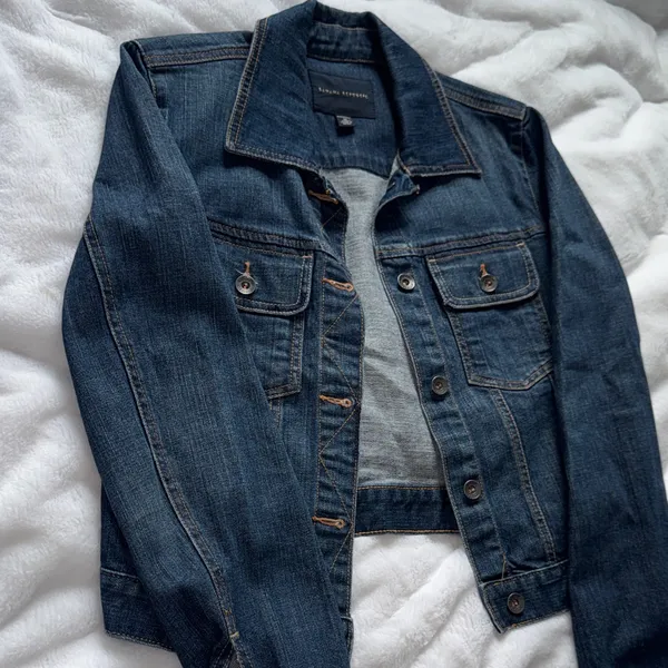 Banana Republic Classic Denim Jacket Medium Wash Size M - Image 5