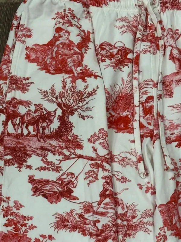 The Cats Pajamas Idle Hours Pima Knit Pajama Pants Women’s Medium - Image 4