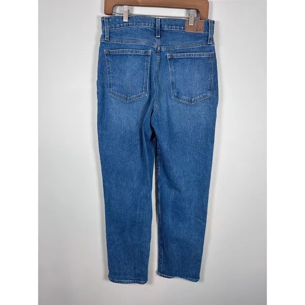 Madewell Perfect Vintage Straight Jean Women 29 Blue High Rise Classic Denim - Image 4