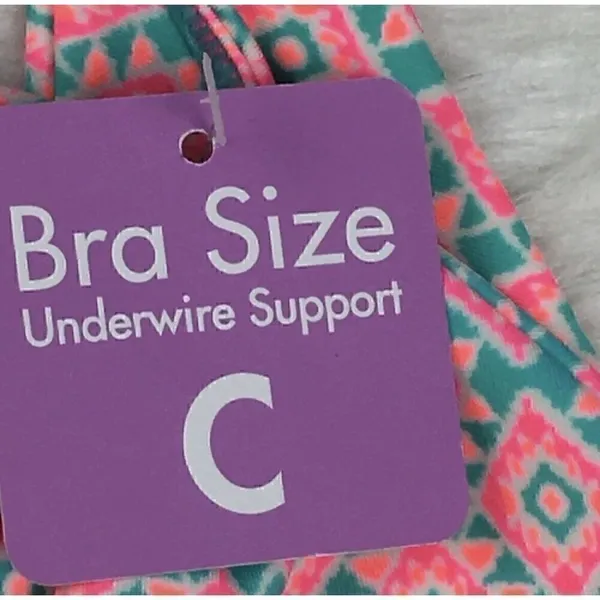 NEW Coco Rave Simone Halter Bikini Top Size 32 C Cup Underwire Multicolor - Image 6