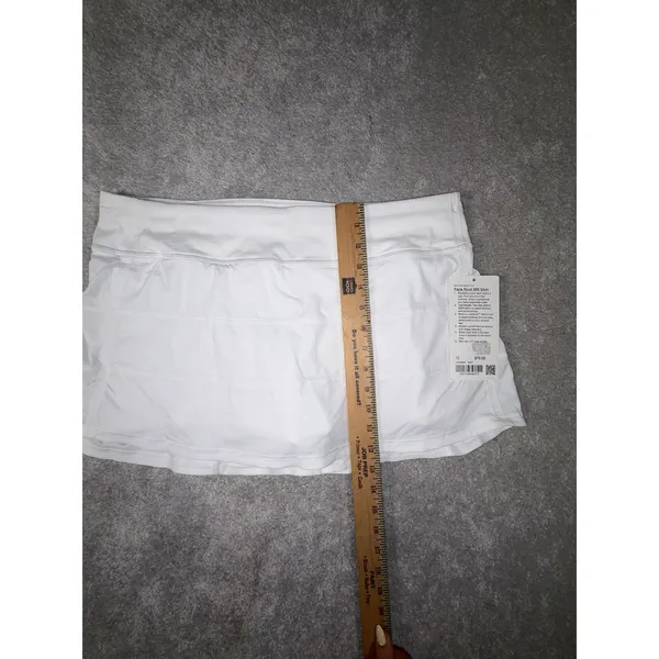 NWT Lululemon Pace Rival MR Skirt /With Lining Size 12 Skort - Image 11