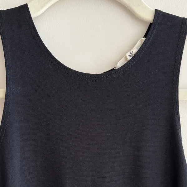 Rolla Coster Black Bodycon Tank Top Cutout Zippered Dress, Size Medium - Image 8