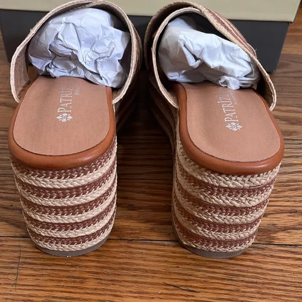 Patrizia by Spring Step‎ Wedge Sandals Rafi Camel size 38 (US 7.5-8) NWT - Image 4