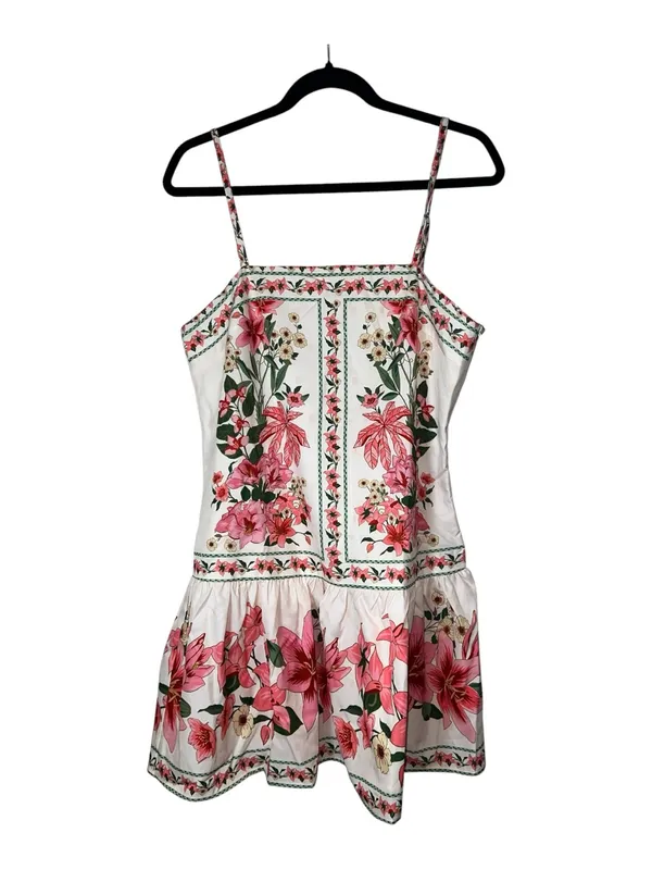 CoMMENSE Floral Print Spaghetti Strap Mini Dress COLOR - Pink Size Medium NWT - Image 4