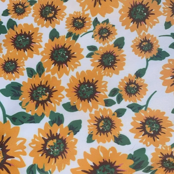 Sunflower Print Bikini Bottoms size medium floral sunflower high waisted bikini - Image 4