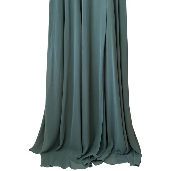 NEW Birdy Grey Kaia Sea Glass Chiffon Maxi Bridesmaid Dress Event Summer L - Image 5