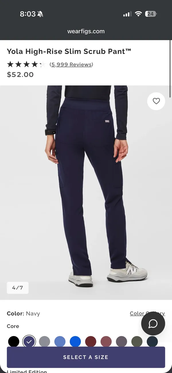 FIGS Yola Scrub Pants - Image 3