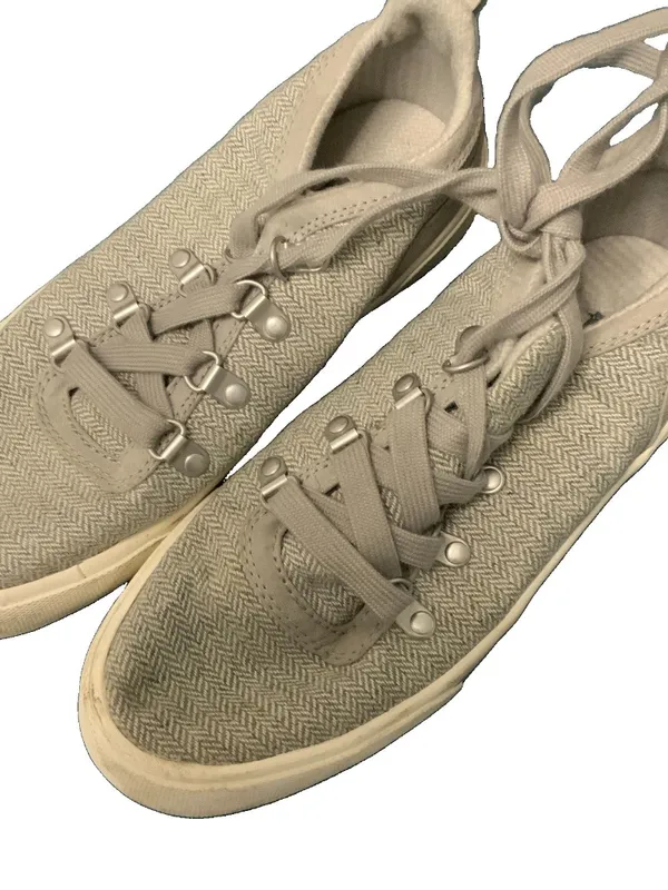 Roxy Womens Shoes Grey Lace Up Sneakers Size 7 - Image 2