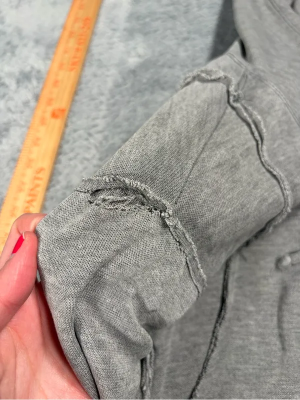 Free people FP movement Gray Hooded Zip-Up Sweatshirt small - Image 8