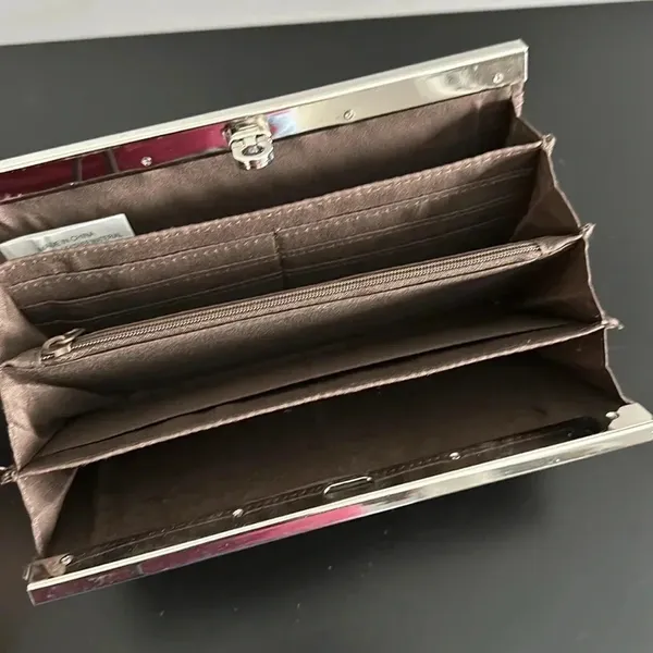 Source Unknown Brown Faux Leather Wallet‎ - Image 3