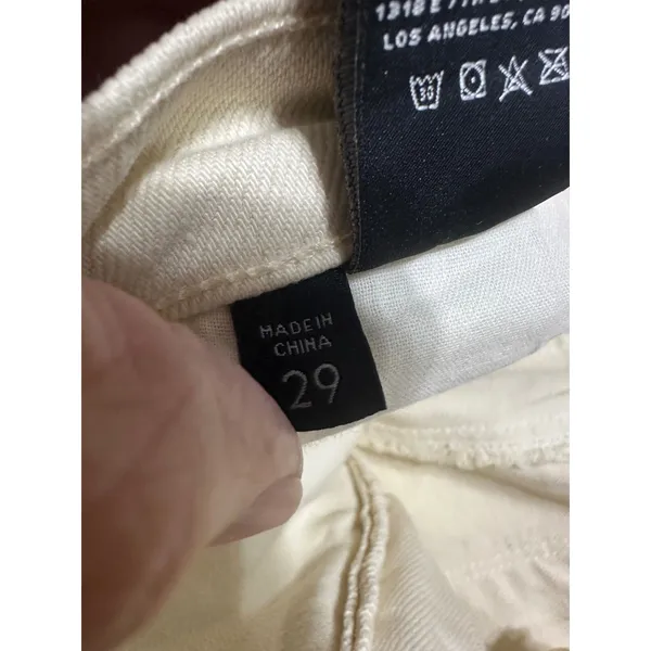 J Brand Julia High Rise‎ Flare Jeans Amaya Cream Cropped 29 - Image 8