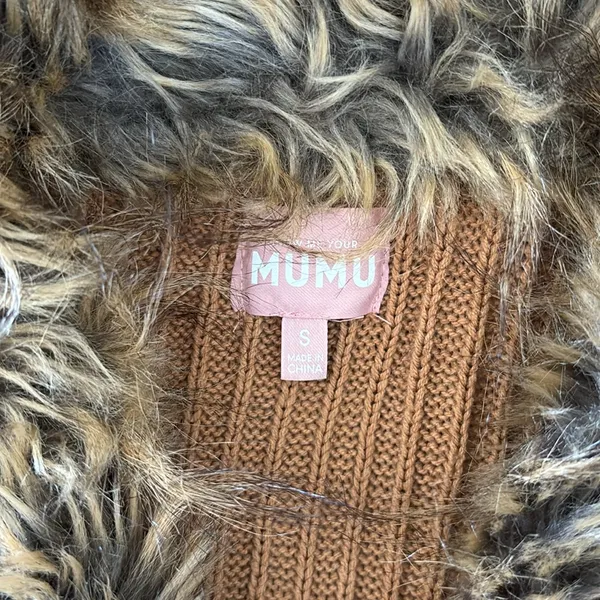 Show me Your Mumu Fur Collar Cardigan - Image 2
