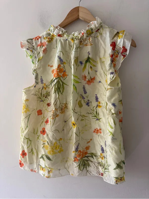 Bailey 44 Wildflower Cottagecore Ruffle Sleeve Top - Image 5