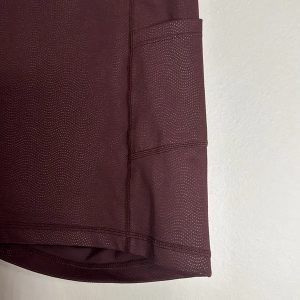 Zyia Women’s Shorts Biker Vibration Light n Tight Pocket Hustle Dark Brown sz XS - Image 4