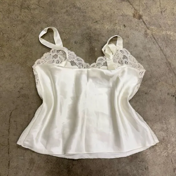 Vintage y2k coquette floral lace top - Image 5