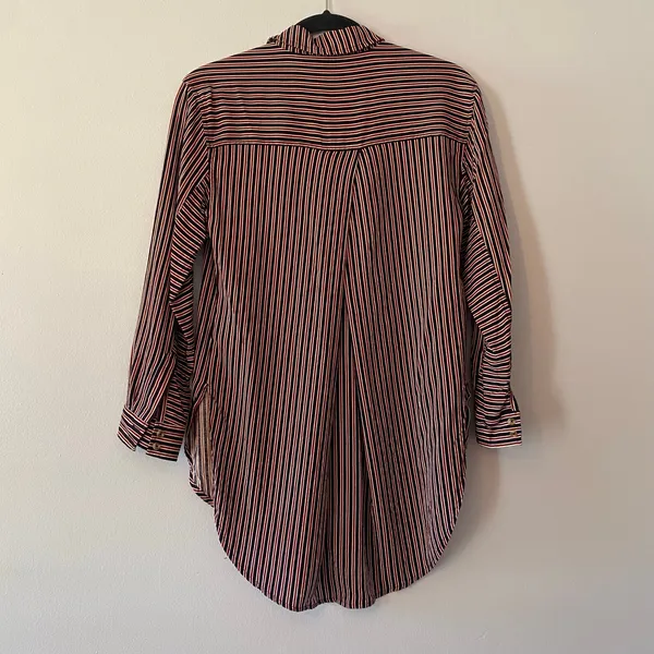 Maeve by Anthropologie Adelaide Poplin Striped Button Down Shirt Women's size XS - Image 8