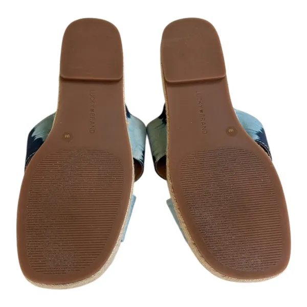 EUC Lucky Brand Gayte Sandals Blue Tie-Dye Size 9 - Image 8